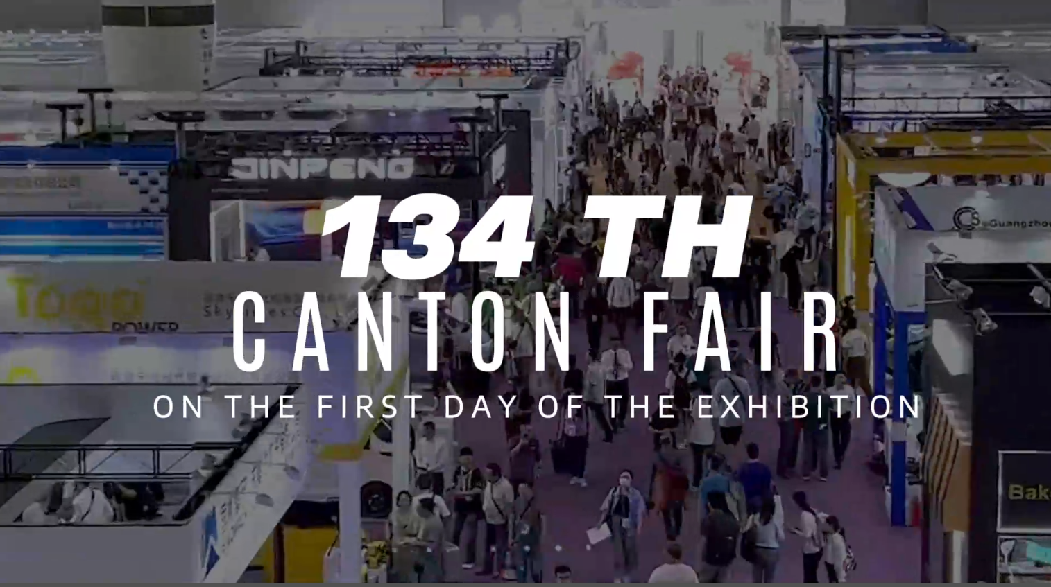 134e Foire de Canton le premier jour de l'exposition
